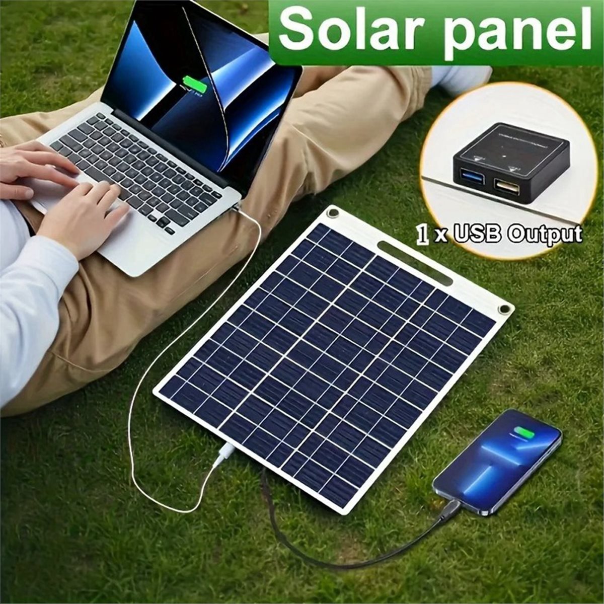 AU47-14W 5V Portable Solar Pan - Solar Emergency Charger 评论和价格