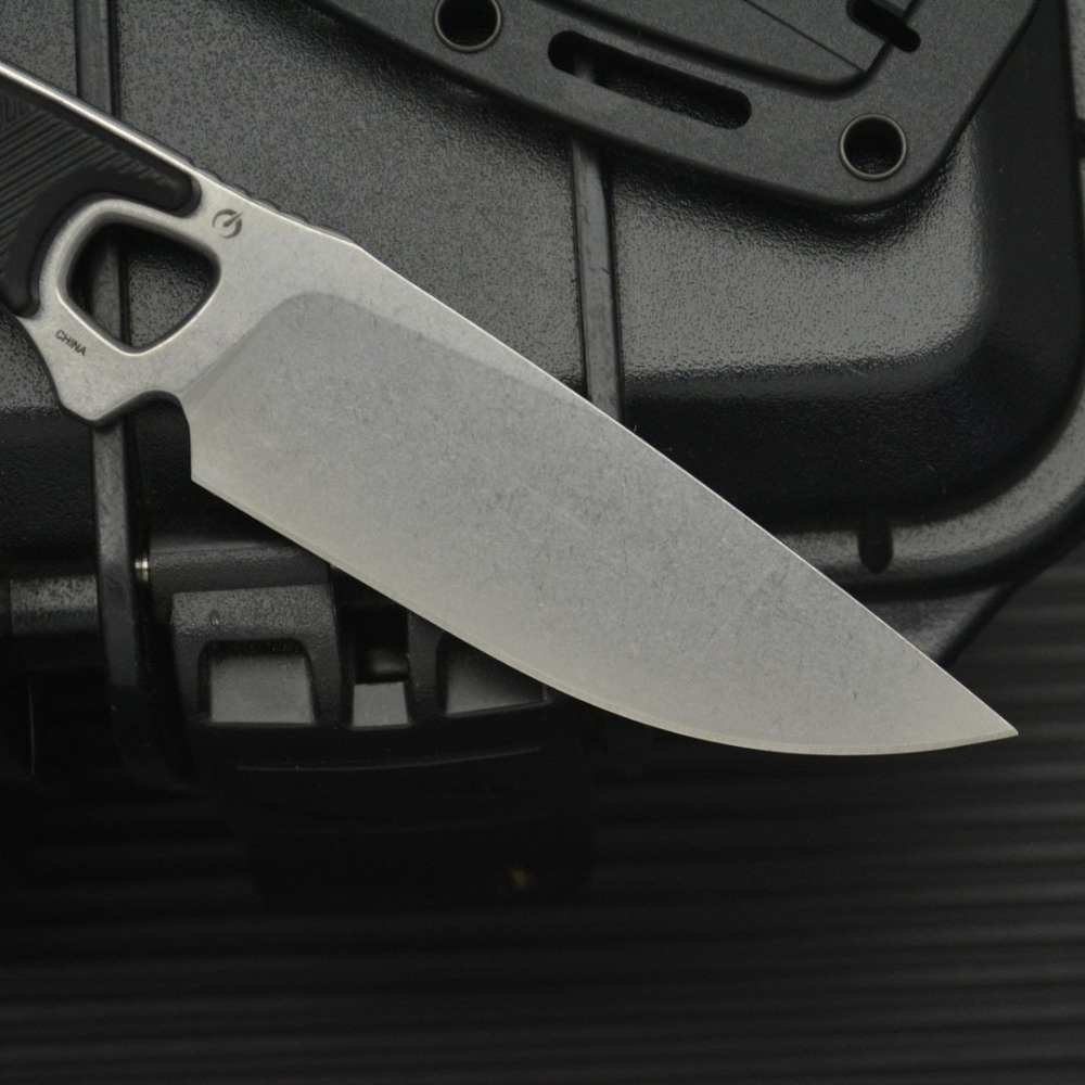 2048 EDC Straight Knife Black  - Bushcraft Knife Fixed 评论和价格