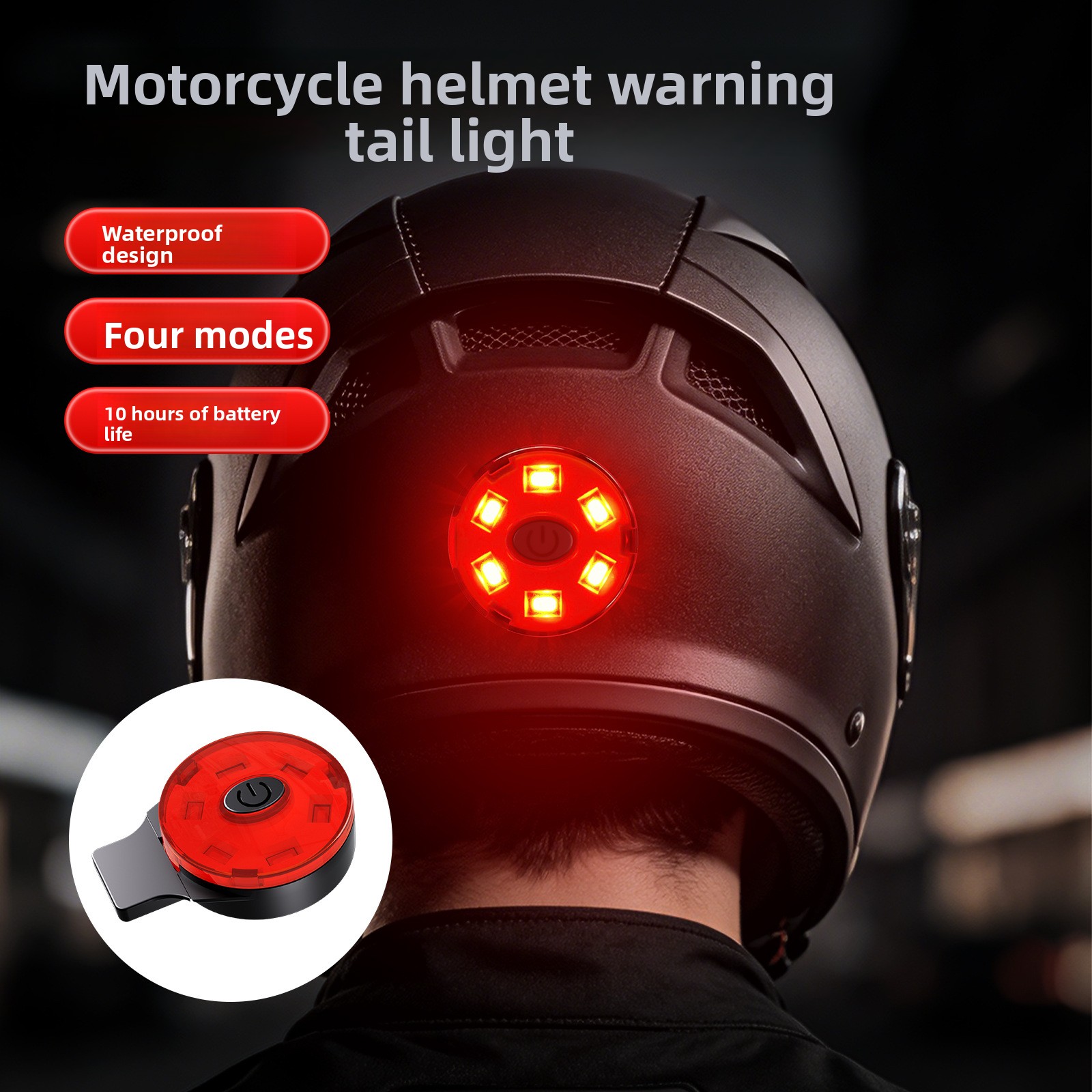 USB Rechargeable LED Helmet Ta - Sos Light Strobe 评论和价格