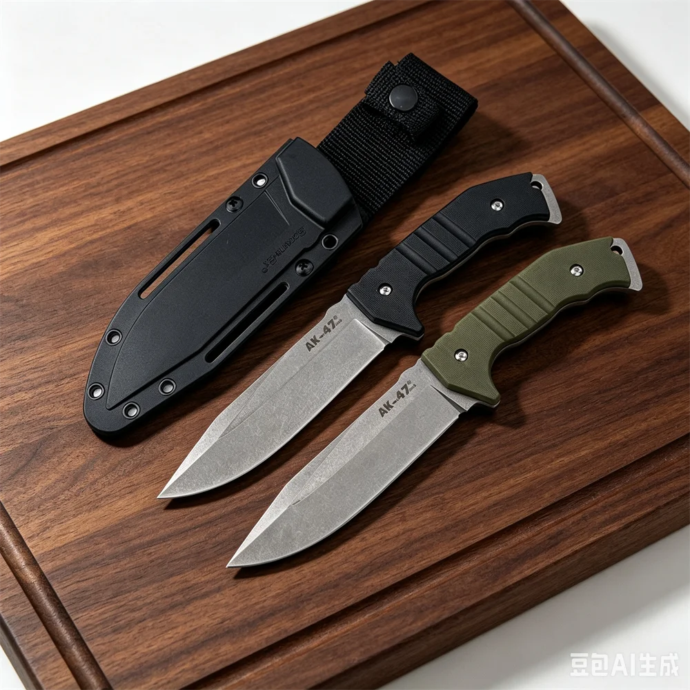 Fixed Blade Straight Knife wit - Bushcraft Knife Fixed 评论和价格
