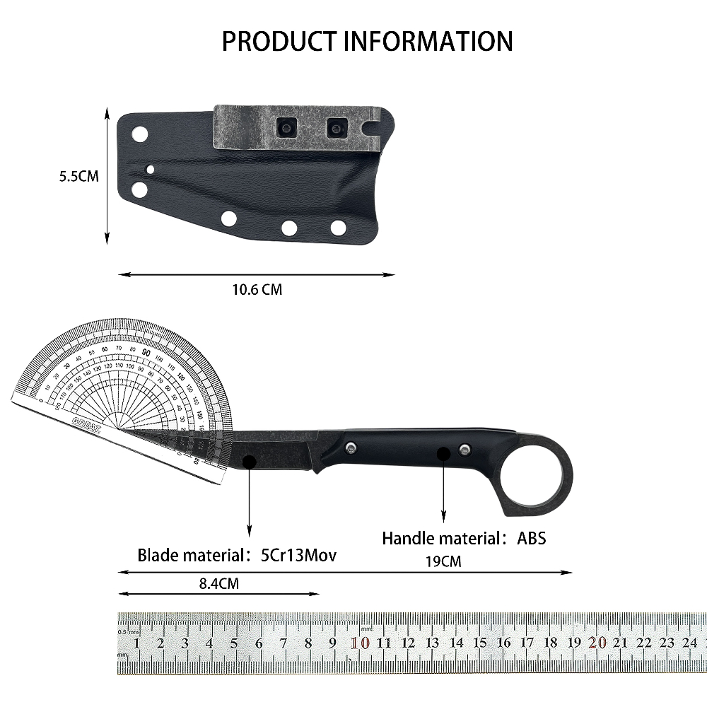 Durable 5Cr13Mov Blade Fixed K - Bushcraft Knife Fixed 评论和价格